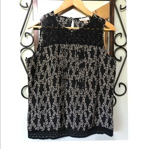 LOFT lace trim tank